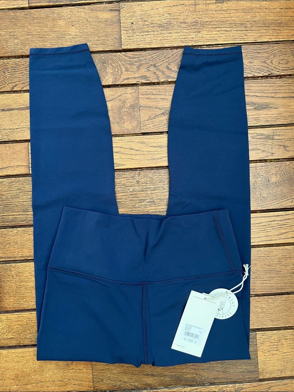 Vuori Blue Coast Navy All The Feels Leggings Size Small Short Length NWT